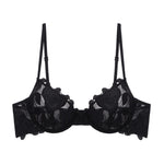 Load image into Gallery viewer, Rosie Mesh & Lace Underwired Bra Black