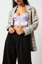 Load image into Gallery viewer, Rocio Satin & Lace Underwired Bustier