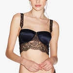 Load image into Gallery viewer, Avery Satin &amp; Lace Underwired Bra
