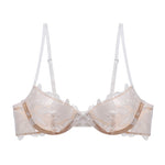 Load image into Gallery viewer, Rosie Mesh &amp; Lace Underwired Bra White

