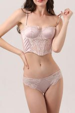 Load image into Gallery viewer, Noelia Satin Bustier &amp; Bottom Set
