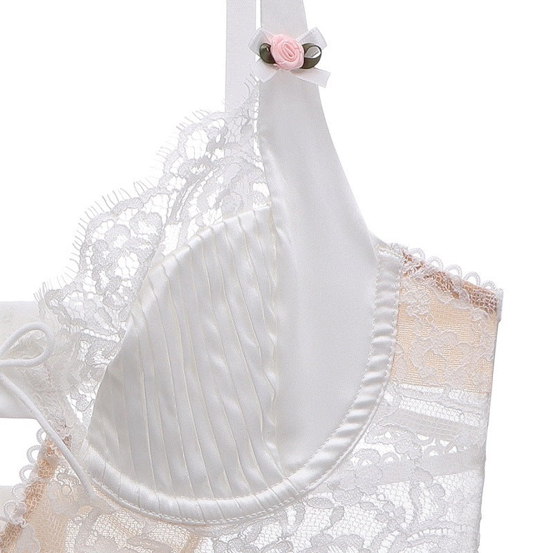 Madeline Lace Bustier Balconette Bra