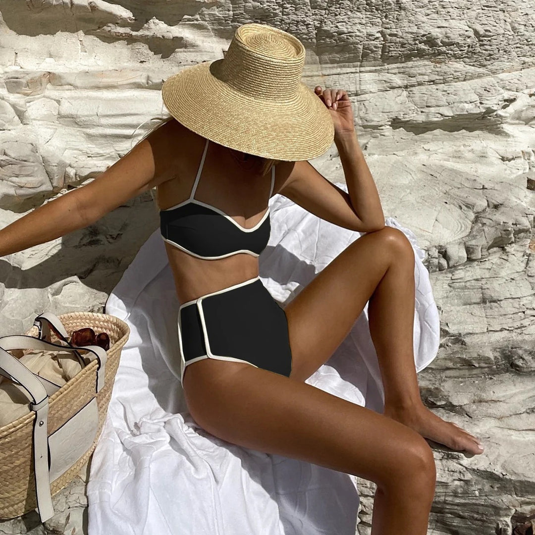 Harper Bikini & High-Waist Bottom Set