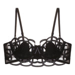 Load image into Gallery viewer, Alia Lace &amp; Mesh Balconette Bra
